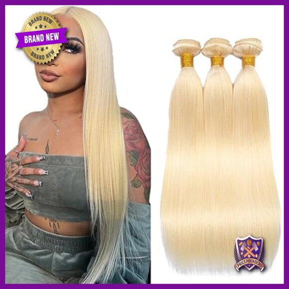 Virgin Brazilian Human Hair Extensions 28-32 Inch Straight Bundles Double Weft